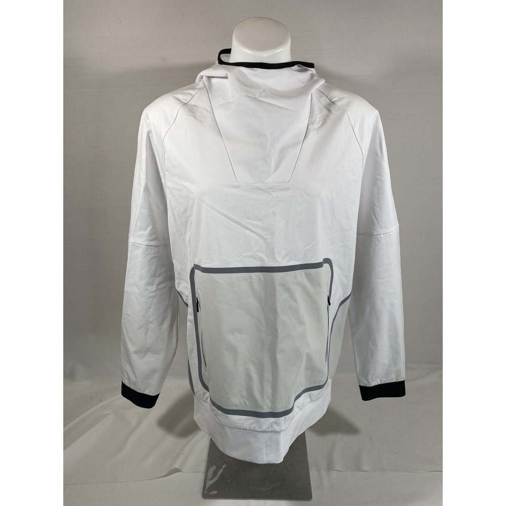 Under Armour Men's Hoodie Medium White Pullover Kangaroo Pocket‎ Activewear